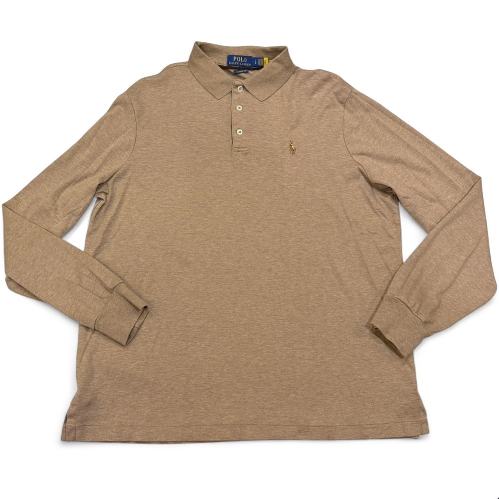 Polo Ralph Lauren Classic Fit Long Sleeve Polo, Size L